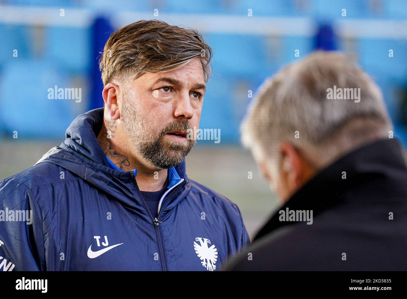 ARNHEM, PAYS-BAS - NOVEMBRE 5: Assistant de l'entraîneur Theo Janssen de vitesse lors du match hollandais entre vitesse et Sparte Rotterdam au Gelredome sur 5 novembre 2022 à Arnhem, pays-Bas (photo de René Nijhuis/Orange Pictures) Banque D'Images
