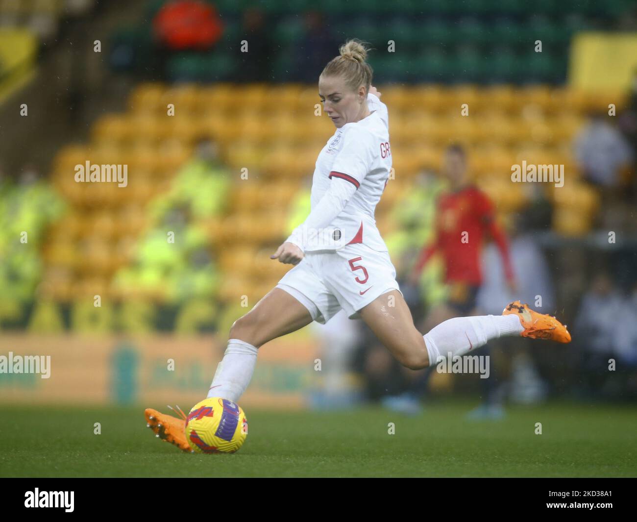 Alex Greenwood (Manchester City) d'Angleterre femmes pendant la coupe Arnold Clark entre les femmes d'Angleterre et l'Espagne à Carrow Road, Norwich, le 20th février 2022 (photo par action Foto Sport/NurPhoto) Banque D'Images