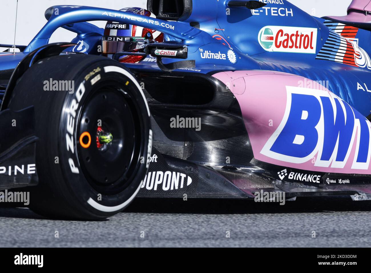 31 Esteban Ocon, BTW Alpine F1 Team, A522, action lors des épreuves d'hiver de Formule 1 au circuit de Barcelone - Catalunya sur 24 février 2022 à Barcelone, Espagne. (Photo par Xavier Bonilla/NurPhoto) Banque D'Images