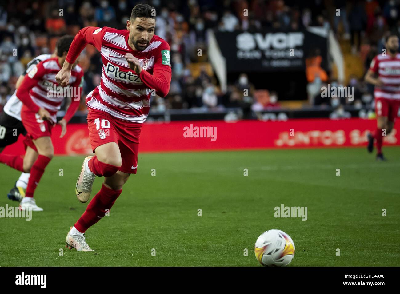 Antonio Jose PUERTAS DE GRENADE CF pendant le match de la Liga entre Valencia CF et Granada CF au stade Mestalla. À Valence 5 mars 2022. (Photo de Jose Miguel Fernandez / Nurphoto ) Banque D'Images