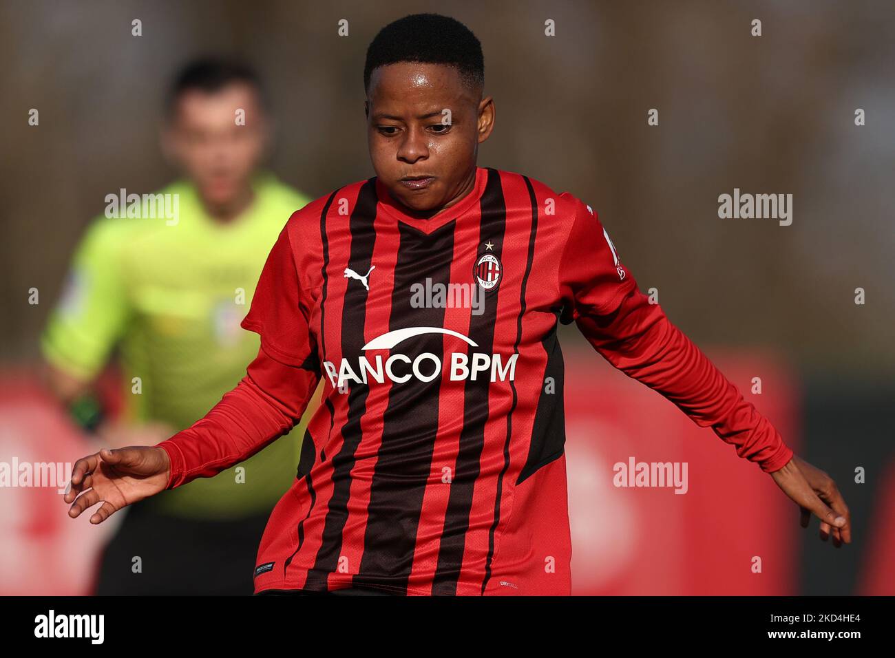 Refiloe Jane (AC Milan) pendant le match de football italien série A Women AC Milan vs Napoli Femminile sur 06 mars 2022 au stade Vismara à Milan, Italie (photo de Francesco Scaccianoce/LiveMedia/NurPhoto) Banque D'Images