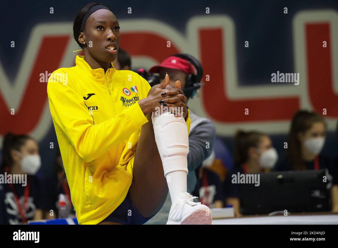 EgonU PAOLA (Imoco Volley Conegliano) pendant la finale du match de volley-ball féminin de la Ligue des champions du CEV - Vero Volley Monza vs Carraro Imoco Volley Conegliano sur 09 mars 2022 à l'Arena di Monza à Monza (MB), Italie (photo de Valerio Origo/LiveMedia/NurPhoto) Banque D'Images