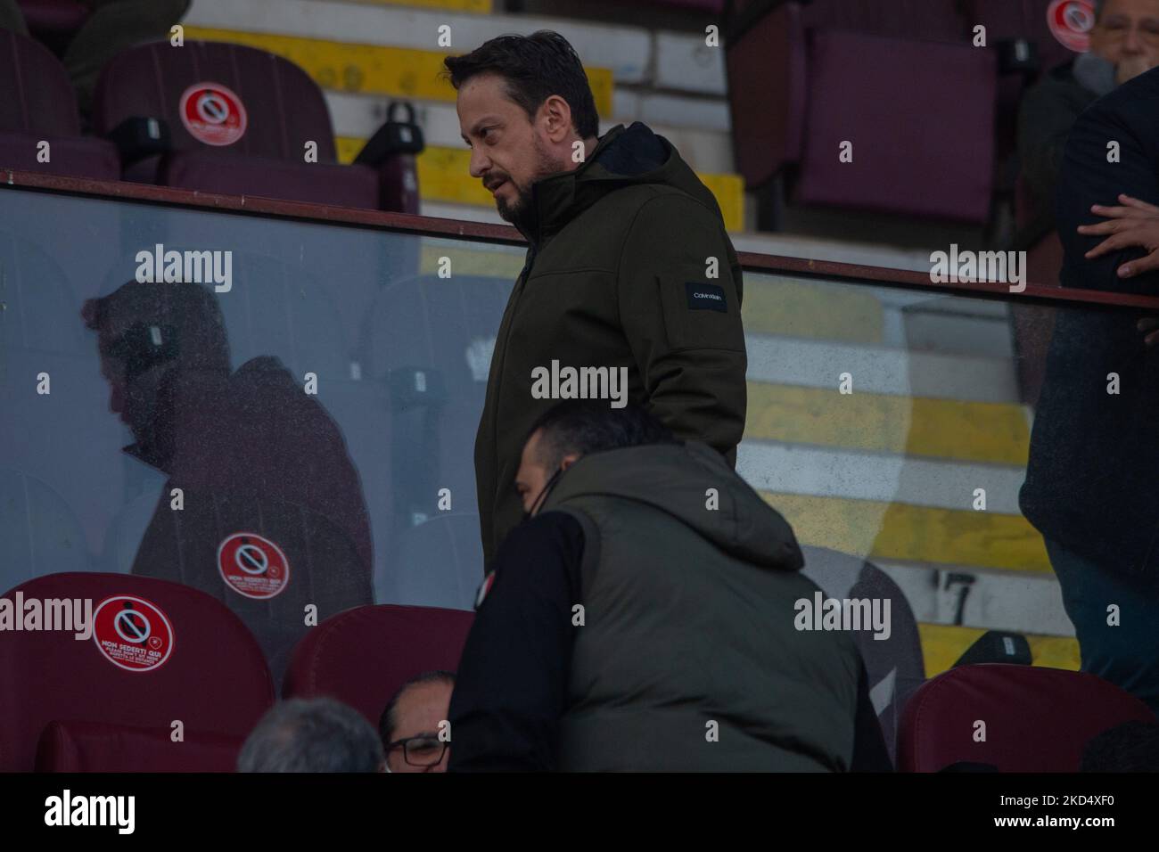 Luca Gallo président de Reggina pendant le match de football italien série B Reggina 1914 vs AC Pérouse sur 12 mars 2022 au Stadio Oreste Granillo à Reggio Calabria, Italie (photo de Valentina Giannettoni/LiveMedia/NurPhoto) Banque D'Images