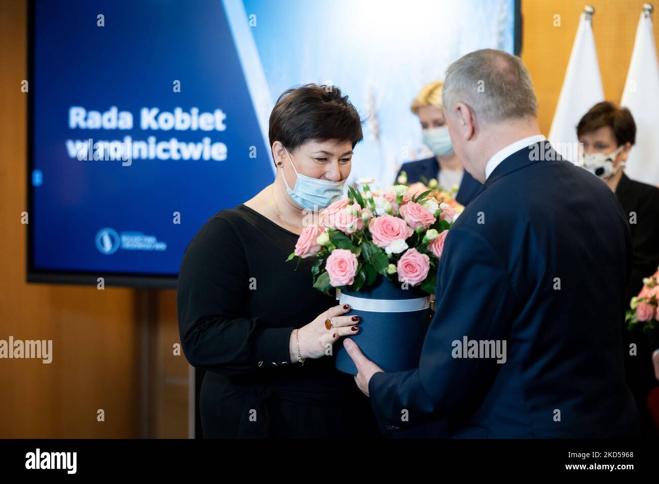 Henryk Kowalczyk, vice-Premier ministre polonais, lors de l'inauguration du Conseil des femmes pour l'agriculture, à Varsovie, en Pologne, le 8 mars 2022 (photo de Mateusz Wlodarczyk/NurPhoto) Banque D'Images