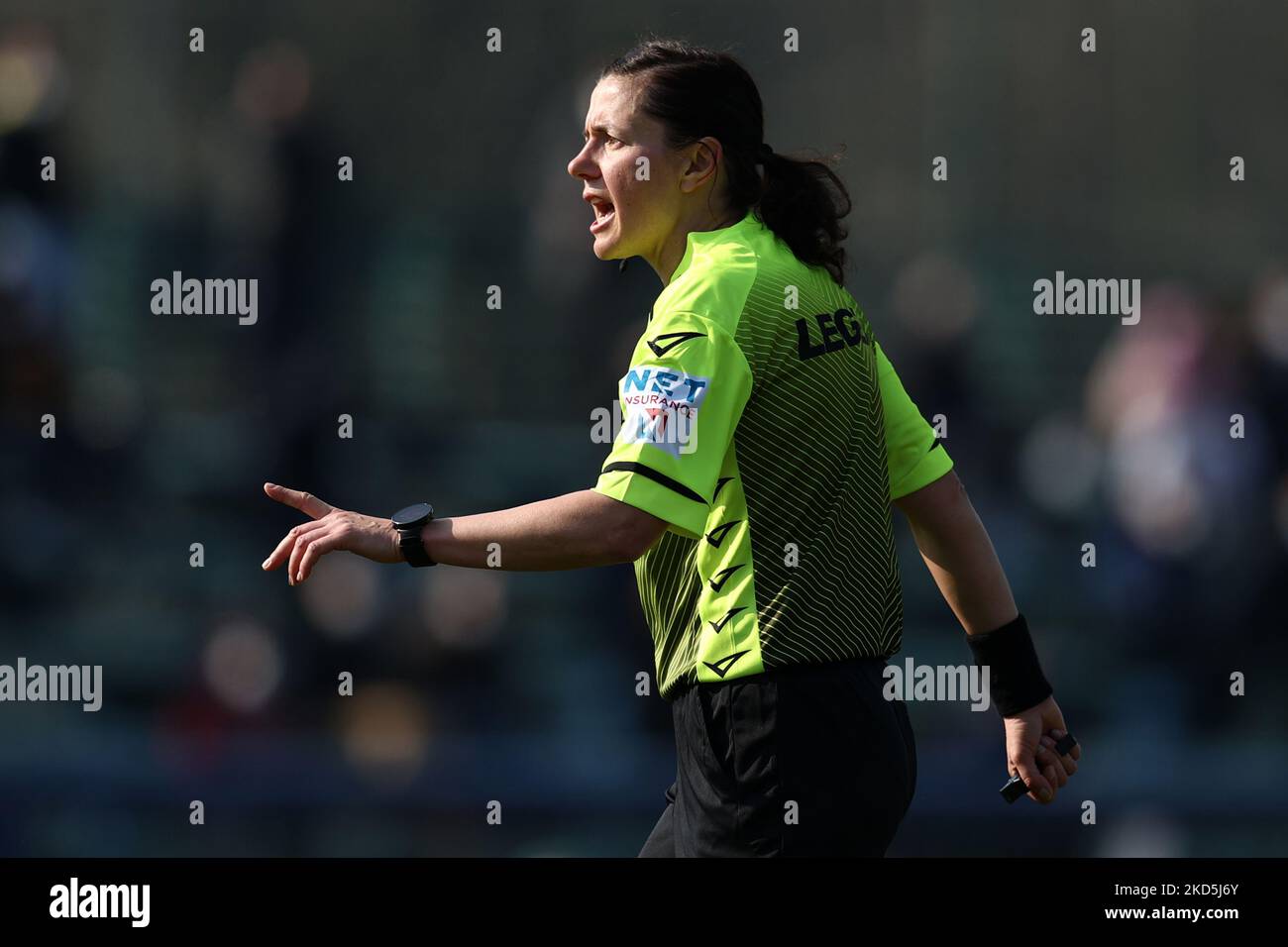 Les gestes de Kateryna Monzul pendant le football italien série A Women Match Inter - FC Internazionale vs UC Sampdoria on 20 mars 2022 au Suning Center de Milan, Italie (photo de Francesco Scaccianoce/LiveMedia/NurPhoto) Banque D'Images
