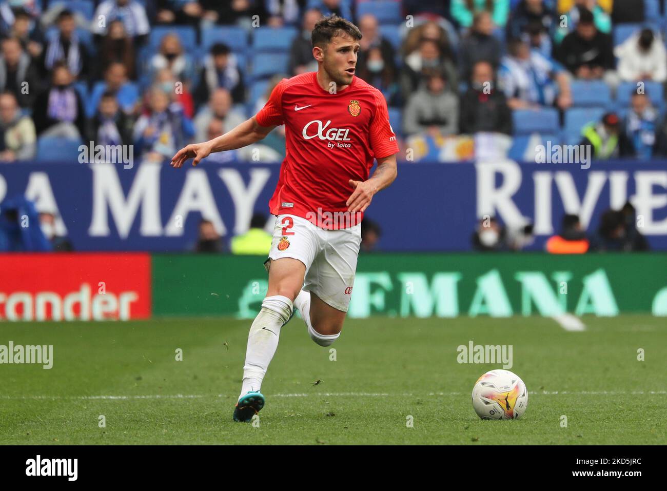 Giovanni Gonzalez lors du match entre le RCD Espanyol et le RCD Mallorca, correspondant à la semaine 29 de la Liga Santander, joué au stade RCDE, à Barcelone, le 20th mars 2022. (Photo de Joan Valls/Urbanandsport /NurPhoto) Banque D'Images