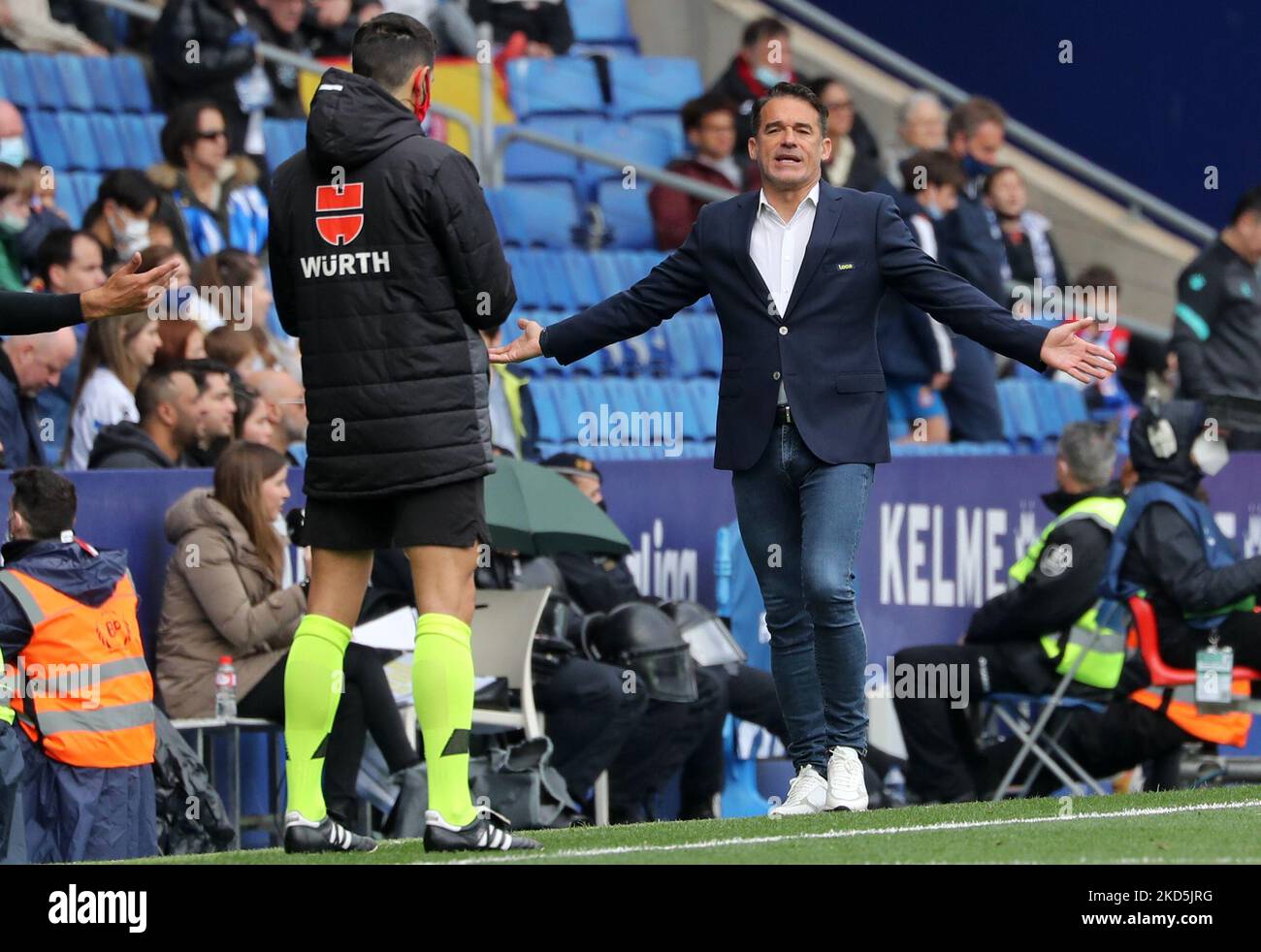 Luis Garcia pendant le match entre le RCD Espanyol et le RCD Mallorca, correspondant à la semaine 29 de la Liga Santander, joué au stade RCDE, à Barcelone, le 20th mars 2022. (Photo de Joan Valls/Urbanandsport /NurPhoto) Banque D'Images