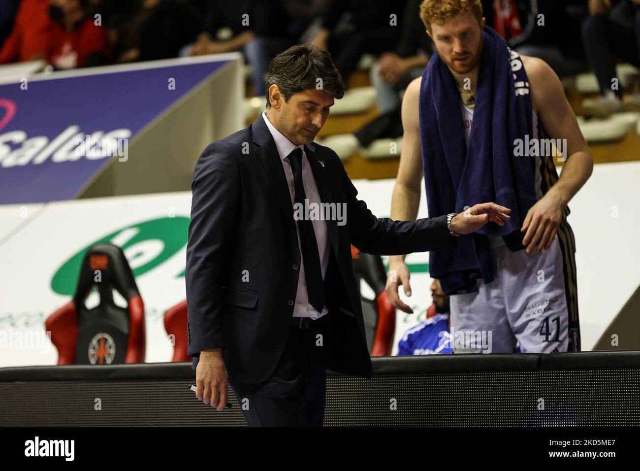 Stefano Rajola (Fortitudo Kigili Bologna) pendant le basketball italien A Serie Championship Allianz Pallacanestro Trieste vs Fortitudo Bologna sur marzo 20, 2022 à l'Allianz Dome de Trieste, Italie (photo de Luca Tedeschi/LiveMedia/NurPhoto) Banque D'Images