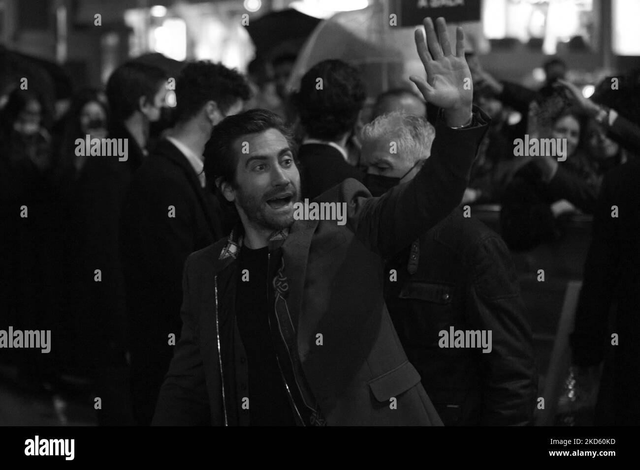 Jake Gyllenhaal assiste à la première du film Ambulance au cinéma 'Callao Cinelights' à Madrid, Espagne (photo de Carlos Dafonte/NurPhoto) Banque D'Images