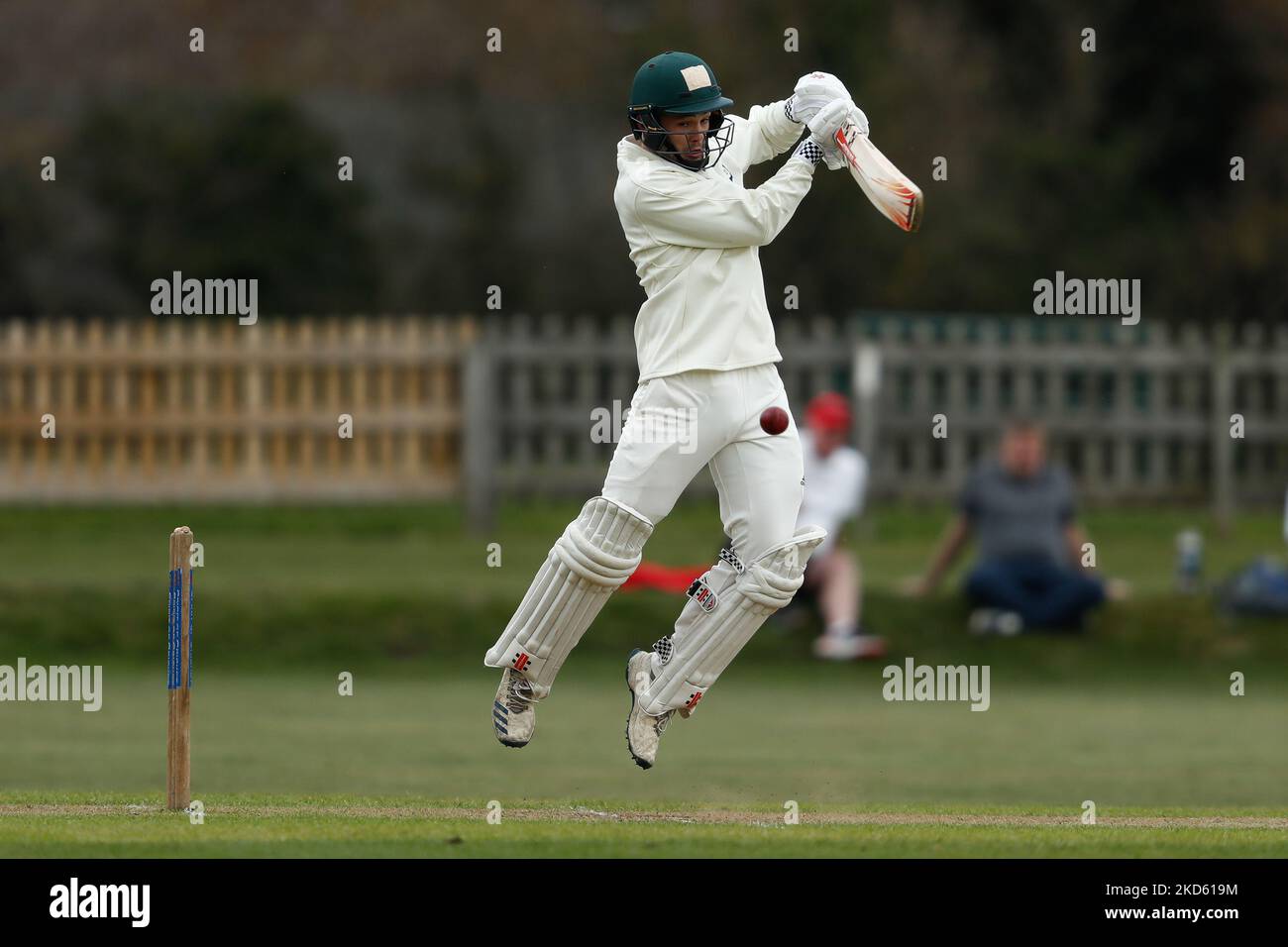 Ross Richardson, de l'Université de Durham, chauves-souris lors du match de l'Université MCC entre l'UCCE de Durham et le Durham County Cricket Club, à l'hippodrome de Durham, le jeudi 24th mars 2022. (Photo de will Matthews/MI News/NurPhoto) Banque D'Images