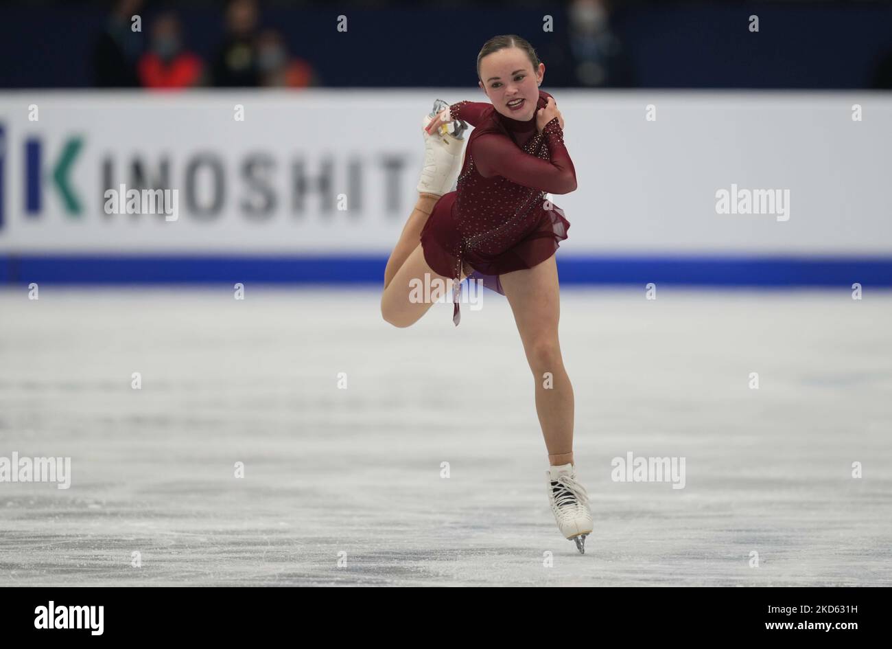 Mariah Bell des États-Unis d'Amérique pendant la finale de Womens, à l'Arena Sud de France, Montpellier, France sur 25 mars 2022. (Photo par Ulrik Pedersen/NurPhoto) Banque D'Images