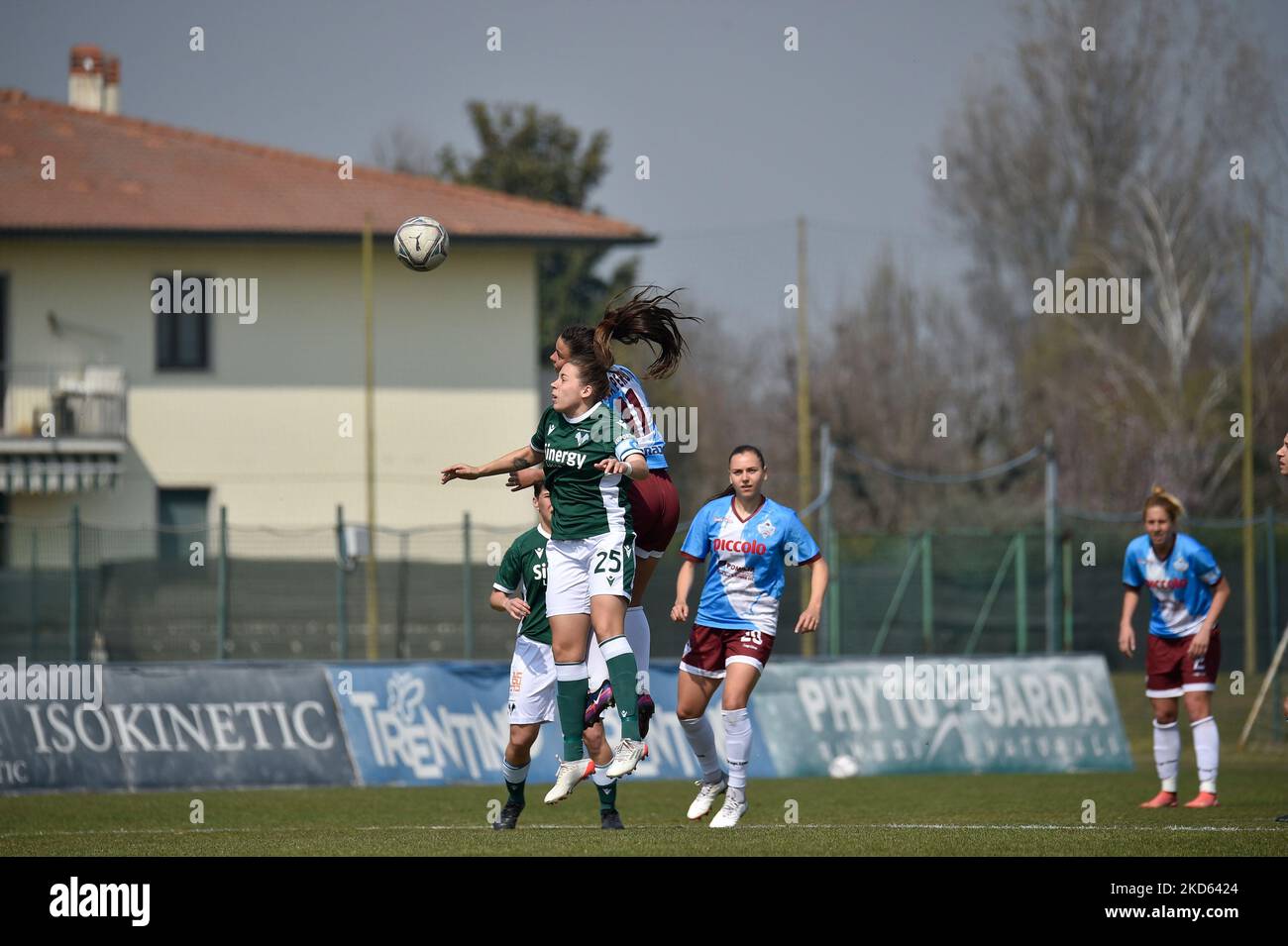 Caterina Ambrosi (Vérone) pendant le match de football italien Serie A Women Hellas Verona Women vs Calcio Pomigliano sur 26 mars 2022 au stade de Sinergy à Vérone, Italie (photo de Giancarlo Dalla Riva/LiveMedia/NurPhoto) Banque D'Images