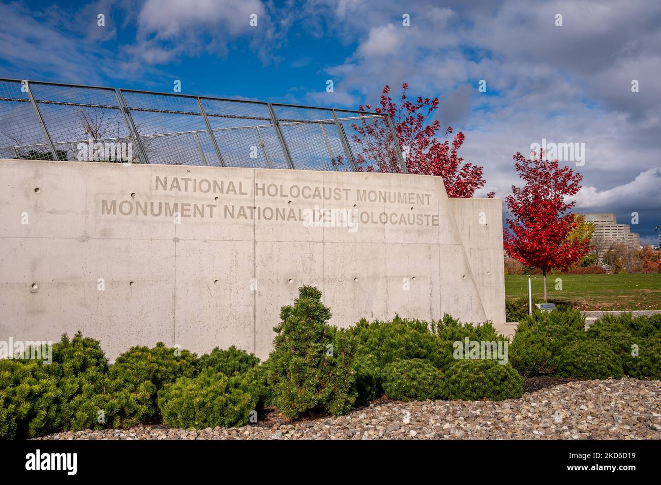 Ottawa (Ontario) - 20 octobre 2022 : le monument national de l'Holocauste à Ottawa (Ontario) à l'automne. Banque D'Images