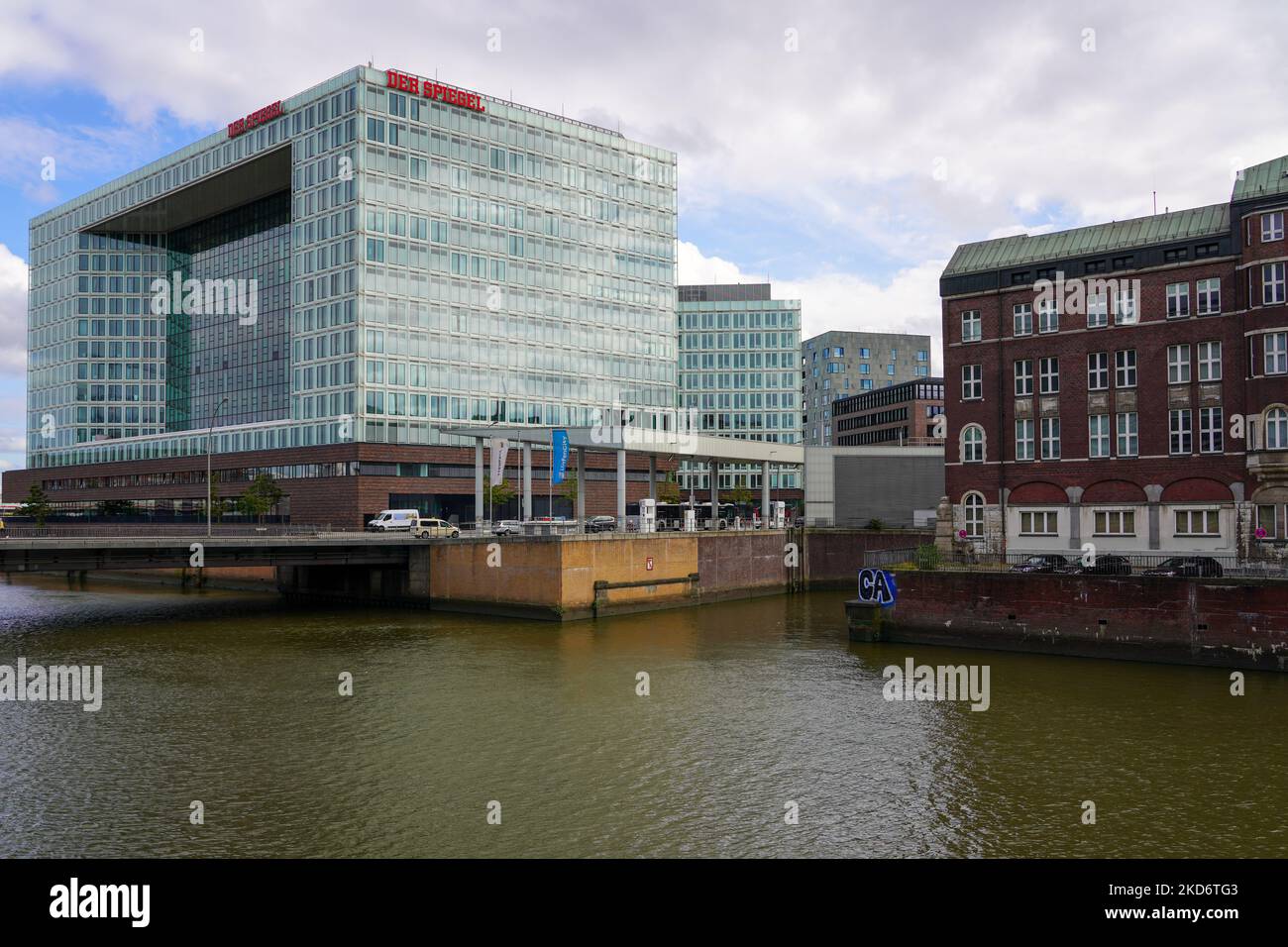 Cet immeuble de 13 étages de bureaux de 61 mètres du magazine allemand Der Spiegel à Hambourg. Banque D'Images