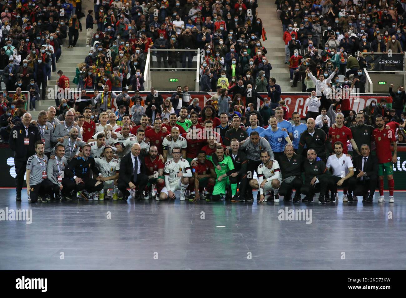 Ricardinho du Portugal à votre jeu d'hommage lors du match des équipes de préparation du Futsal 2022 de l'UEFA entre le Portugal et la Belgique au Multiusos de Gondomar sur 7 avril 2022 à Gondomar, Portugal. (Photo de Paulo Oliveira / NurPhoto) Banque D'Images