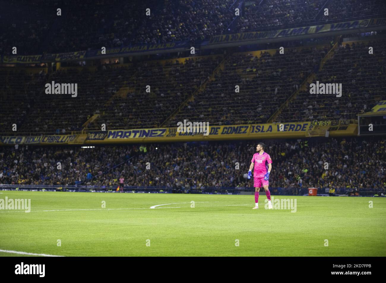 Agustin Rossi de Boca se tient pendant un match entre Boca Juniors et toujours prêt dans le cadre de Copa CONMEBOL Libertadores 2022 à l'Estadio Alberto J. Armando sur 12 avril 2022 à Buenos Aires, Argentine. (Photo de Matías Baglietto/NurPhoto) Banque D'Images