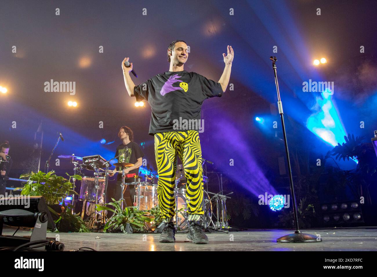 Cosmo pendant le concert de musique de la chanteuse italienne Cosmo Tour 2022 sur 15 avril 2022 au Club estragon de Bologne, Italie (photo par Cesare Veronesi/LiveMedia/NurPhoto) Banque D'Images