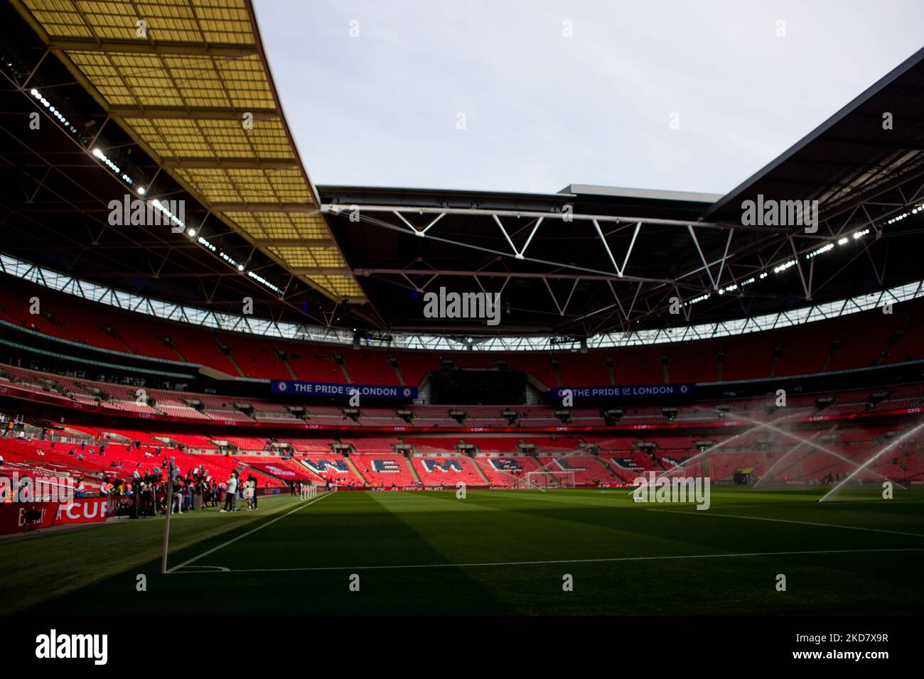 Stade Wembley photographié pendant le match de la FA Cup entre Chelsea et Crystal Palace au stade Wembley, Londres, le dimanche 17th avril 2022. (Photo de Federico Maranesi/MI News/NurPhoto) Banque D'Images