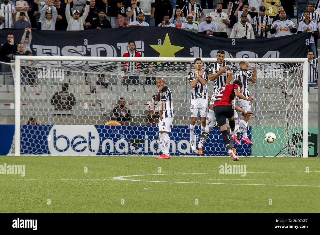 Athletico PR x Atlético MG - Campeonato Brasileiro série A 2022 - Rodada 2 (photo de Gabriel Machado/NurPhoto) Banque D'Images