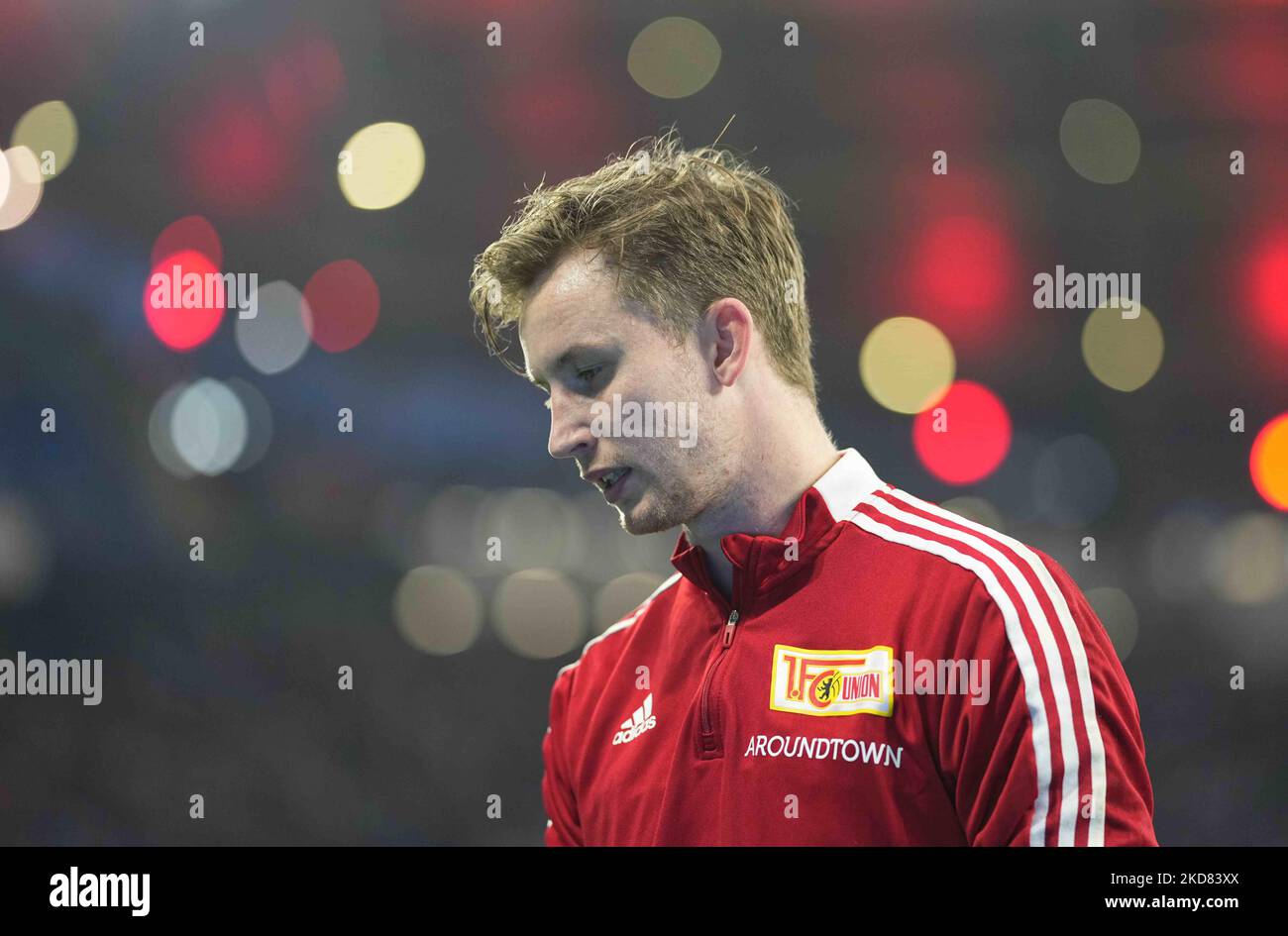 Frederik Rönnow de l'Union Berlin pendant RB Leipzig contre FC Union Berlin, DFB-Pokal semi-finale à Red Bull Arena, Leipzig, Allemagne sur 20 avril 2022. (Photo par Ulrik Pedersen/NurPhoto) Banque D'Images