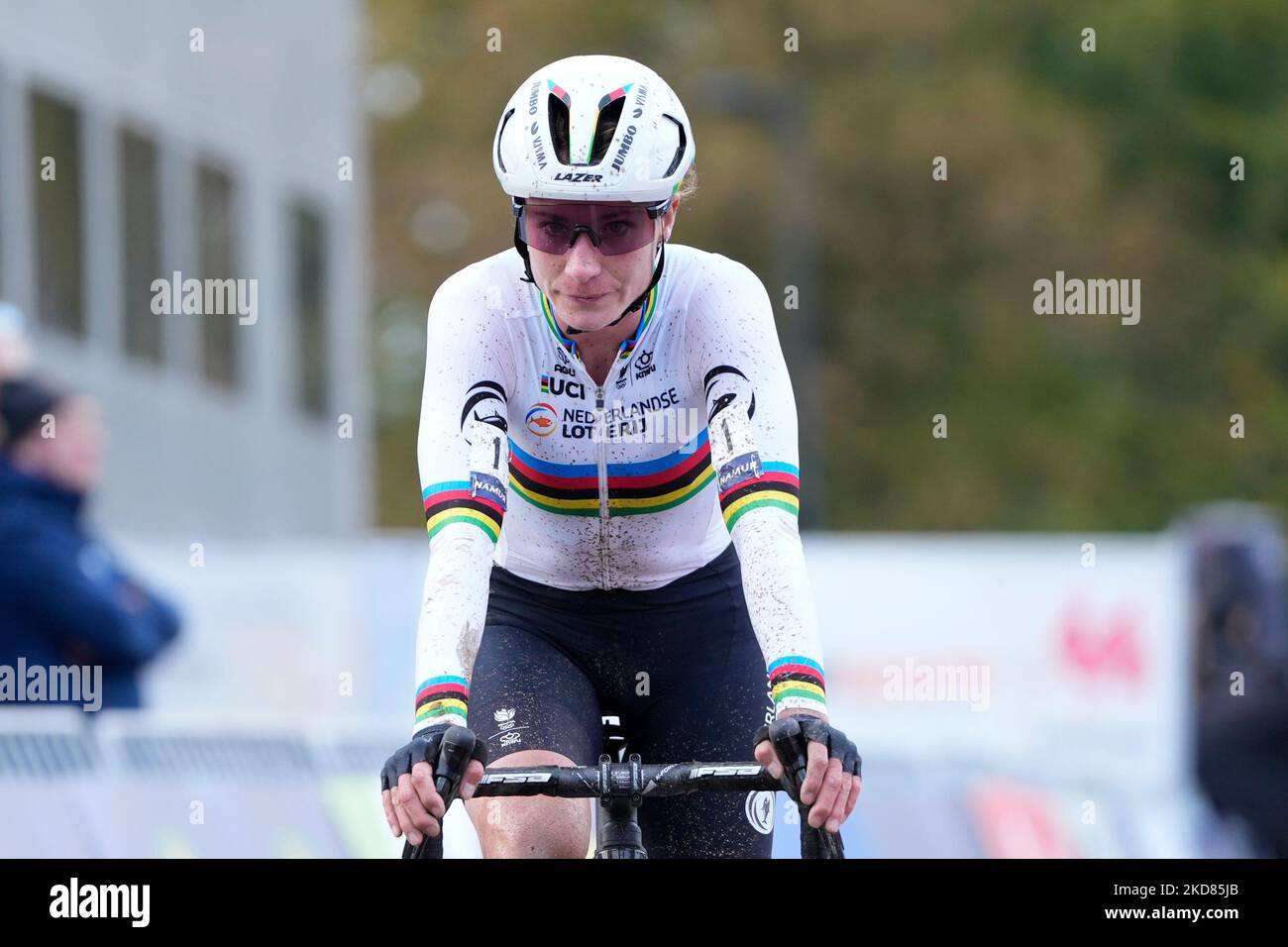 NAMUR, BELGIQUE - NOVEMBRE 5 : Marianne vos des pays-Bas pendant la Croix Cyclo 2022 de l'UEC - course d'élite des femmes à la ville de Namur sur 5 novembre 2022 à Namur, Belgique (photo de Patrick Goosen/Orange Pictures) Banque D'Images