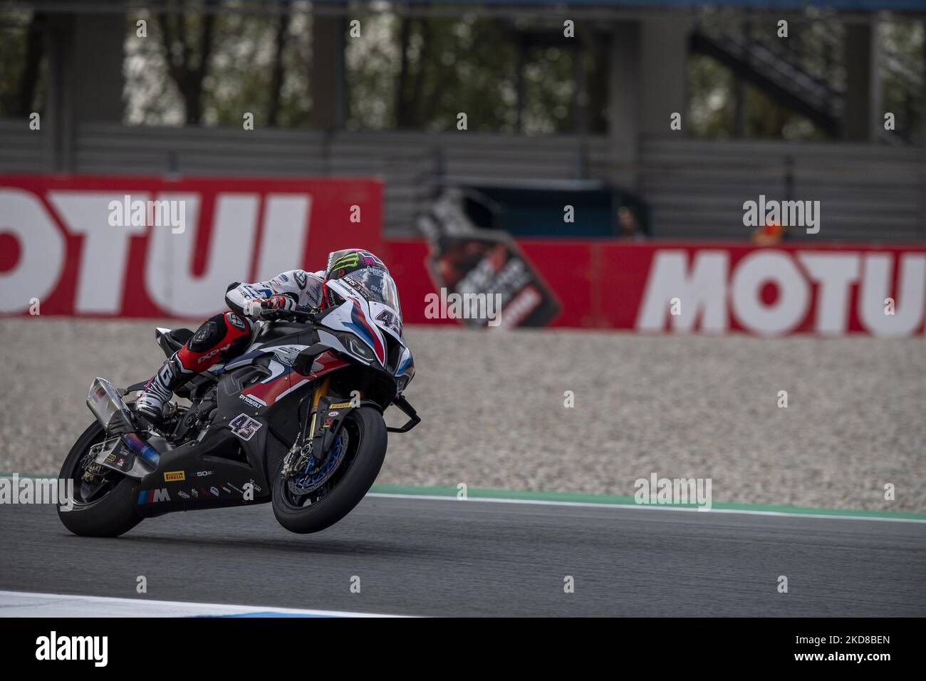 N°45 Scott Redding GBR BMW M1000 RR BMW Motorrad WorldSBK Team pendant le World Superbike - SBK Motul Dutch Round - FIM Superbike World Championship 2022 - course 2 sur 24 avril 2022 au circuit TT Assen d'Assen à Assen (pays-Bas), pays-Bas (photo par Otto Moretti/LiveMedia/NurPhoto) Banque D'Images