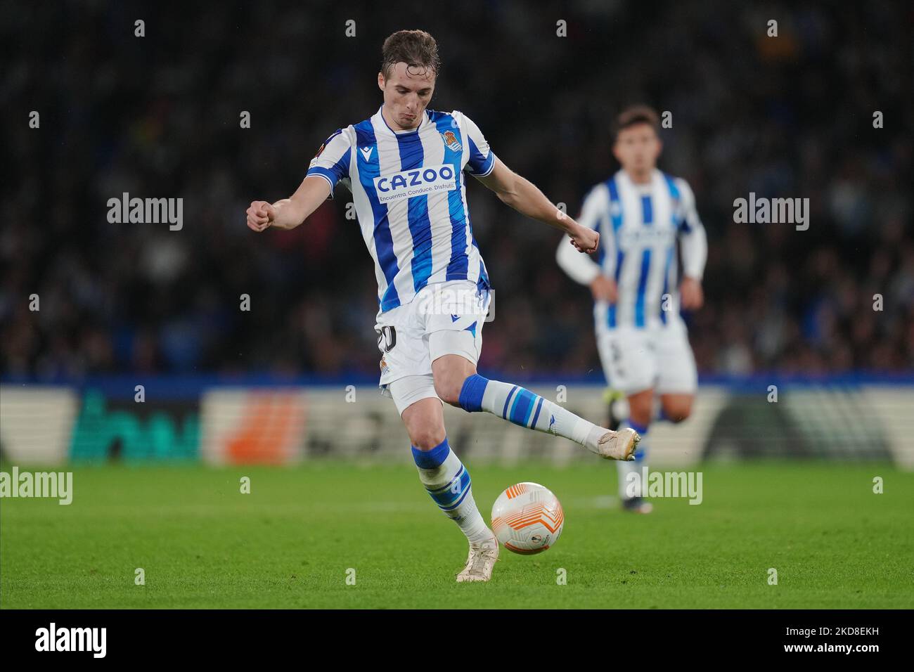 Jon Pacheco de Real Sociedad lors du match de l'UEFA Europa League entre Real Sociedad et Manchester United, Groupe C, a joué au stade Reale Arena sur 3 novembre 2022 à San Sebastian, Espagne. (Photo de Magma / PRESSIN) Banque D'Images