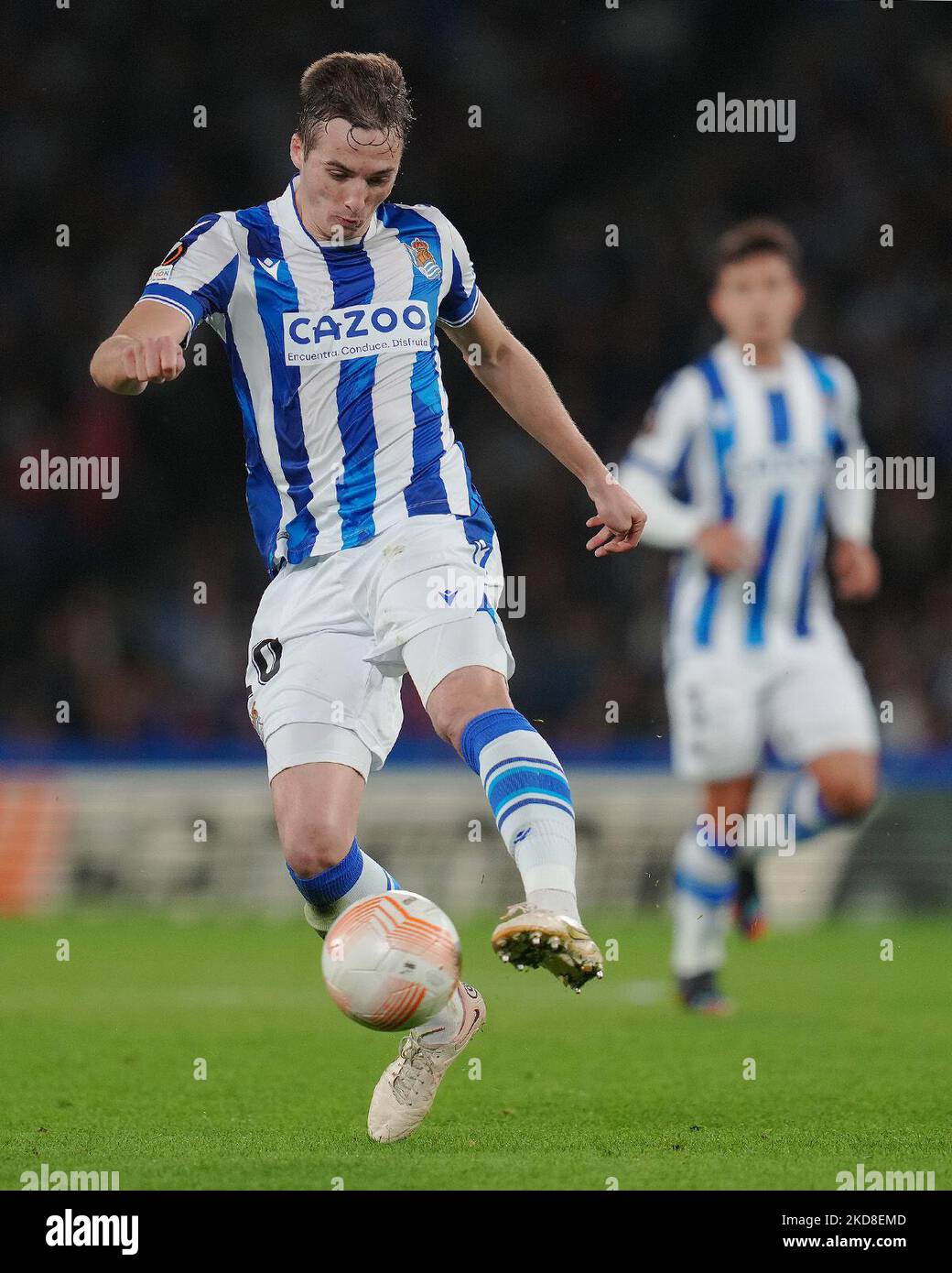 Jon Pacheco de Real Sociedad lors du match de l'UEFA Europa League entre Real Sociedad et Manchester United, Groupe C, a joué au stade Reale Arena sur 3 novembre 2022 à San Sebastian, Espagne. (Photo de Magma / PRESSIN) Banque D'Images