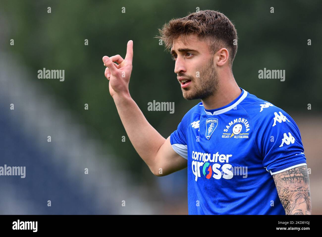 Mattia Viti (Empoli FC) pendant le football italien série A match Empoli FC vs Torino FC sur 01 mai 2022 au stade Carlo Castellani à Empoli, Italie (photo de Lisa Guglielmi/LiveMedia/NurPhoto) Banque D'Images