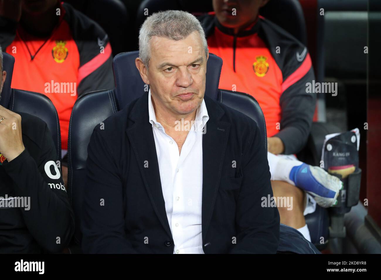 Javier Aguirre pendant le match entre le FC Barcelone et le RCD Mallorca, correspondant à la semaine 34 de la Liga Santander, joué au Camp Nou Stadium, à Barcelone, le 1st mai 2022. (Photo de Joan Valls/Urbanandsport /NurPhoto) Banque D'Images