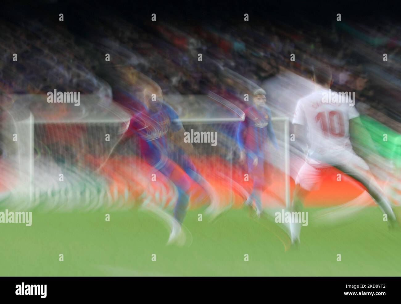 Match entre le FC Barcelone et le RCD Mallorca, correspondant à la semaine 34 de la Liga Santander, joué au stade Camp Nou, à Barcelone, le 1st mai 2022. (Photo de Joan Valls/Urbanandsport /NurPhoto) Banque D'Images