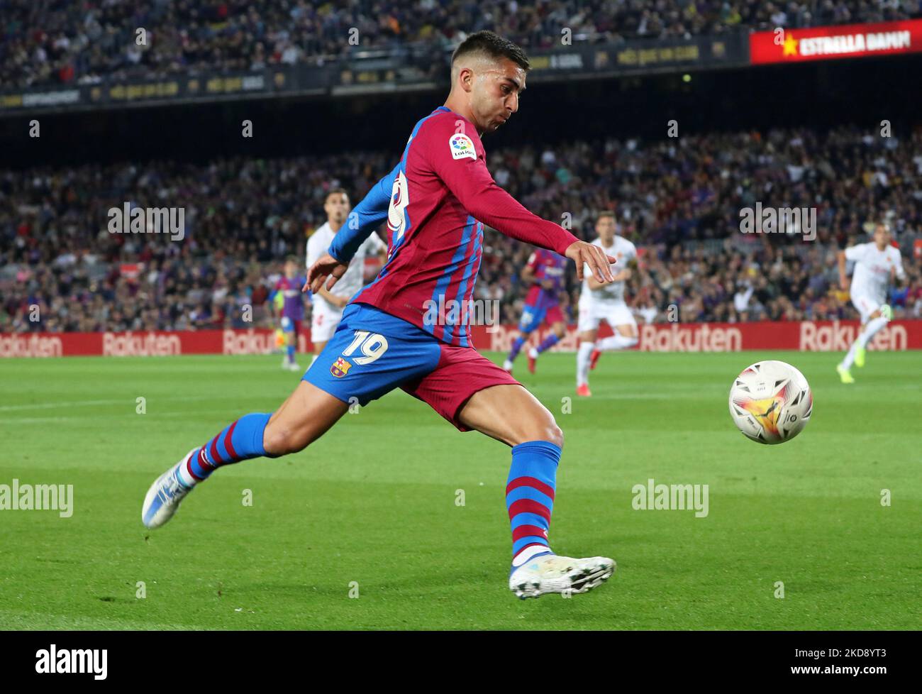 Ferran Torres lors du match entre le FC Barcelone et le RCD Mallorca, correspondant à la semaine 34 de la Liga Santander, a joué au stade Camp Nou, à Barcelone, le 1st mai 2022. (Photo de Joan Valls/Urbanandsport /NurPhoto) Banque D'Images