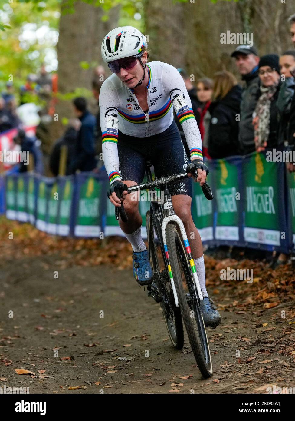 NAMUR, BELGIQUE - NOVEMBRE 5 : Marianne vos des pays-Bas pendant la Croix Cyclo 2022 de l'UEC - course d'élite des femmes à la ville de Namur sur 5 novembre 2022 à Namur, Belgique (photo de Patrick Goosen/Orange Pictures) Banque D'Images