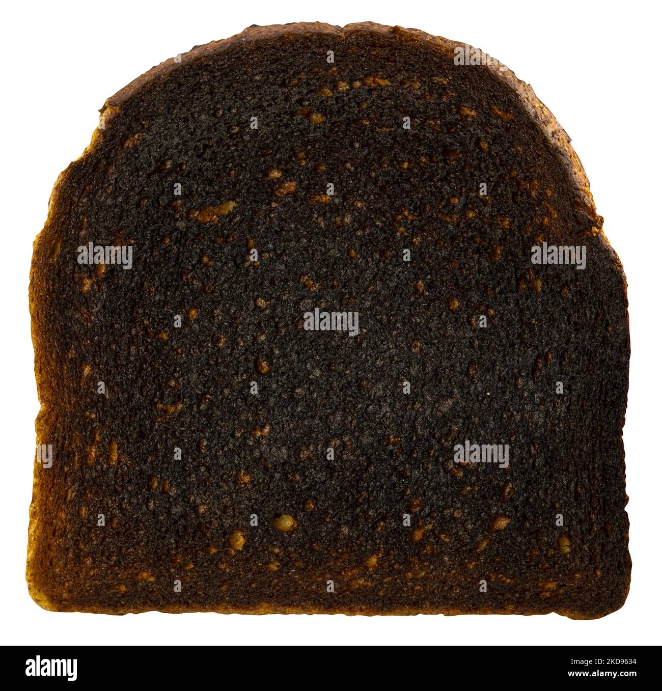 Image isolée d'Un morceau de pain grillé Banque D'Images