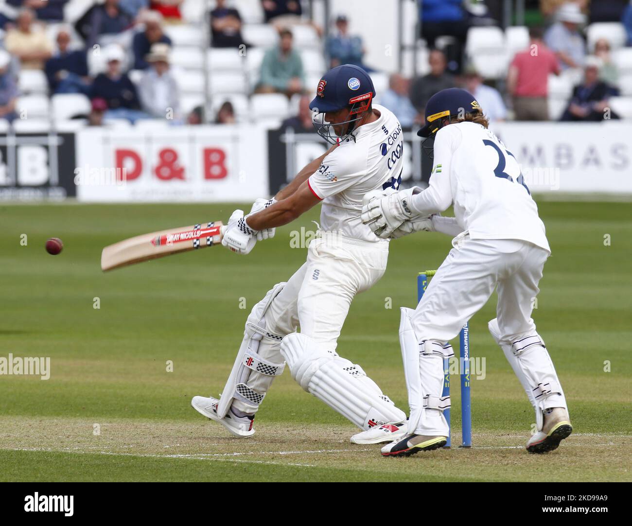 : Sir Alastair Cook d'Essex pendant le championnat du comté - Division un (jour 1 de 4) entre le CCC d'Essex contre YorkshireCCC au sol du comté de Cloud, Chelmsford le 05th mai 2022 (photo par action Foto Sport/NurPhoto) Banque D'Images