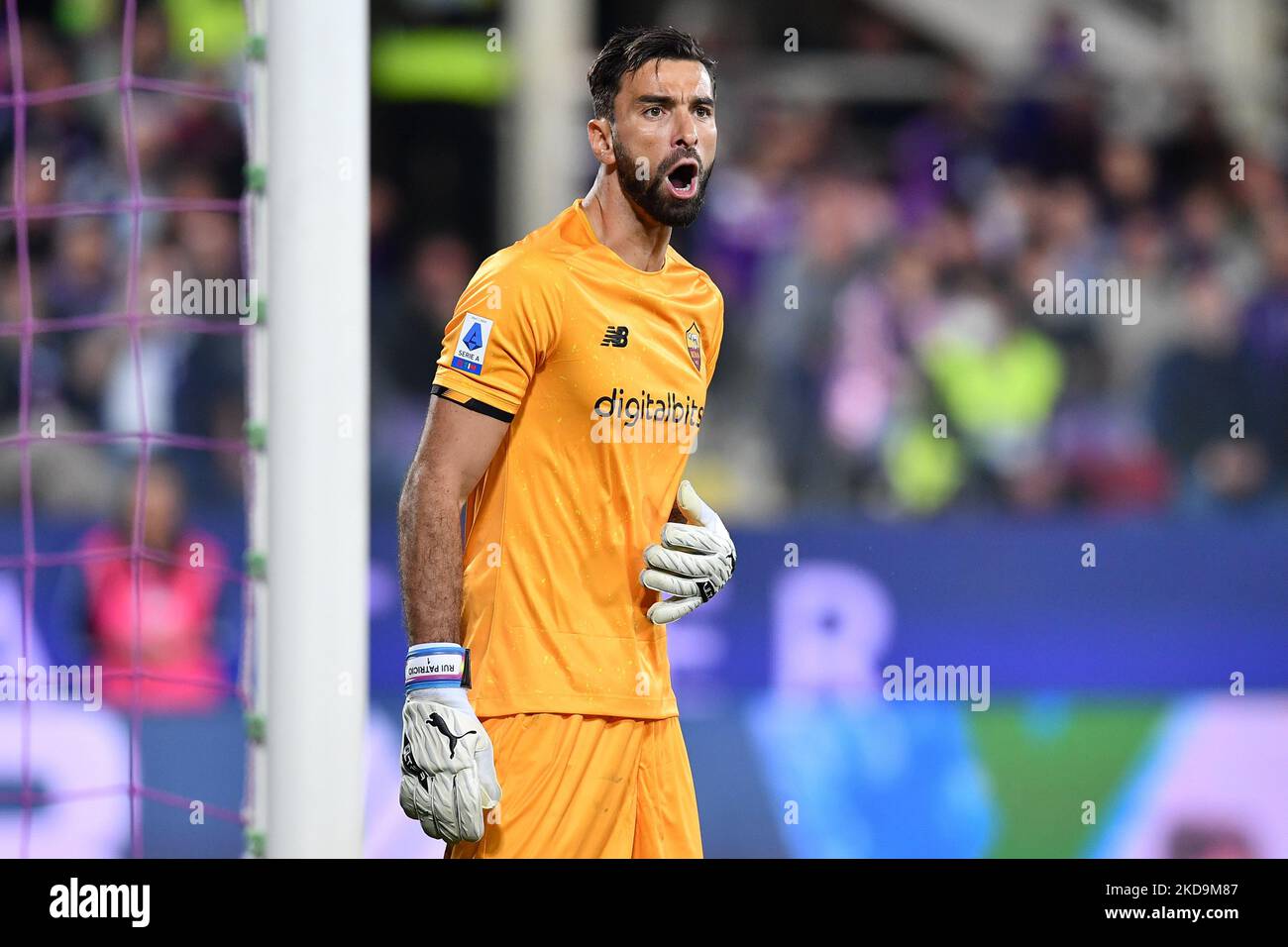 Rui Patricio (COMME Roma) pendant le football italien série A match ACF Fiorentina vs AS Roma sur 09 mai 2022 au stade Artemio Franchi à Florence, Italie (photo de Lisa Guglielmi/LiveMedia/NurPhoto) Banque D'Images