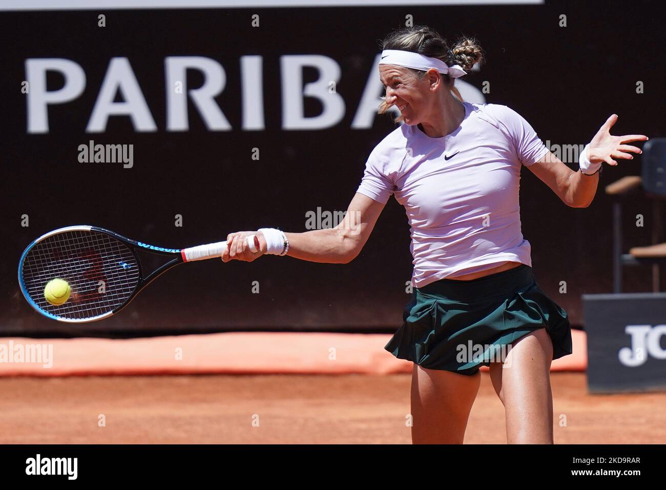 Victoria Azarenka en action pendant le match Internazionali BNL d'Italia 2022 entre IGA Swiatek et Victoria Azarenka - cinquième jour sur 12 mai 2022 à Foro Italico à Rome, Italie. (Photo de Giuseppe Maffia/NurPhoto) Banque D'Images