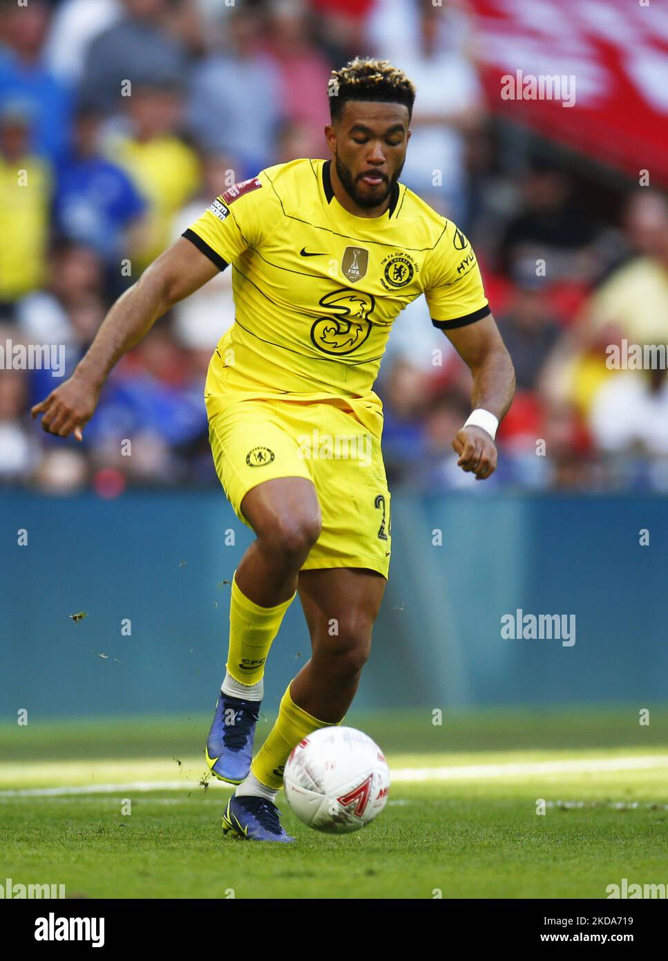 Reece James de Chelsea lors de la finale de la coupe FA entre Chelsea et Liverpool au stade Wembley, Londres, Royaume-Uni 14th mai 2022 (photo par action Foto Sport/NurPhoto) Banque D'Images