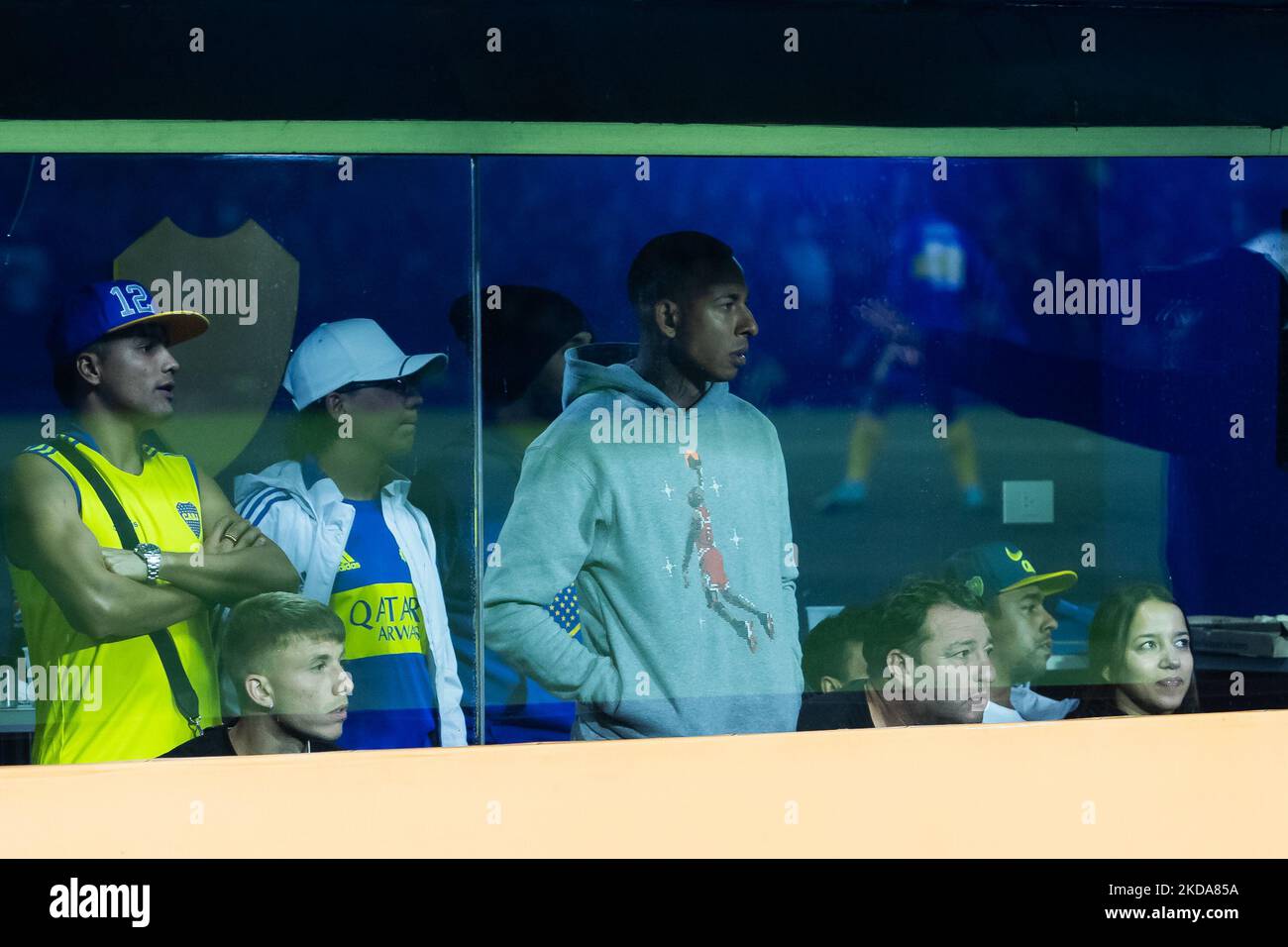 Sebastian Villa de Boca Juniors d'Argentine assure le match contre les Corinthiens du Brésil au stade Bombonera à Buenos Aires, Argentine 17 mai 2022. (Photo de MatÃ­as Baglietto/NurPhoto) Banque D'Images