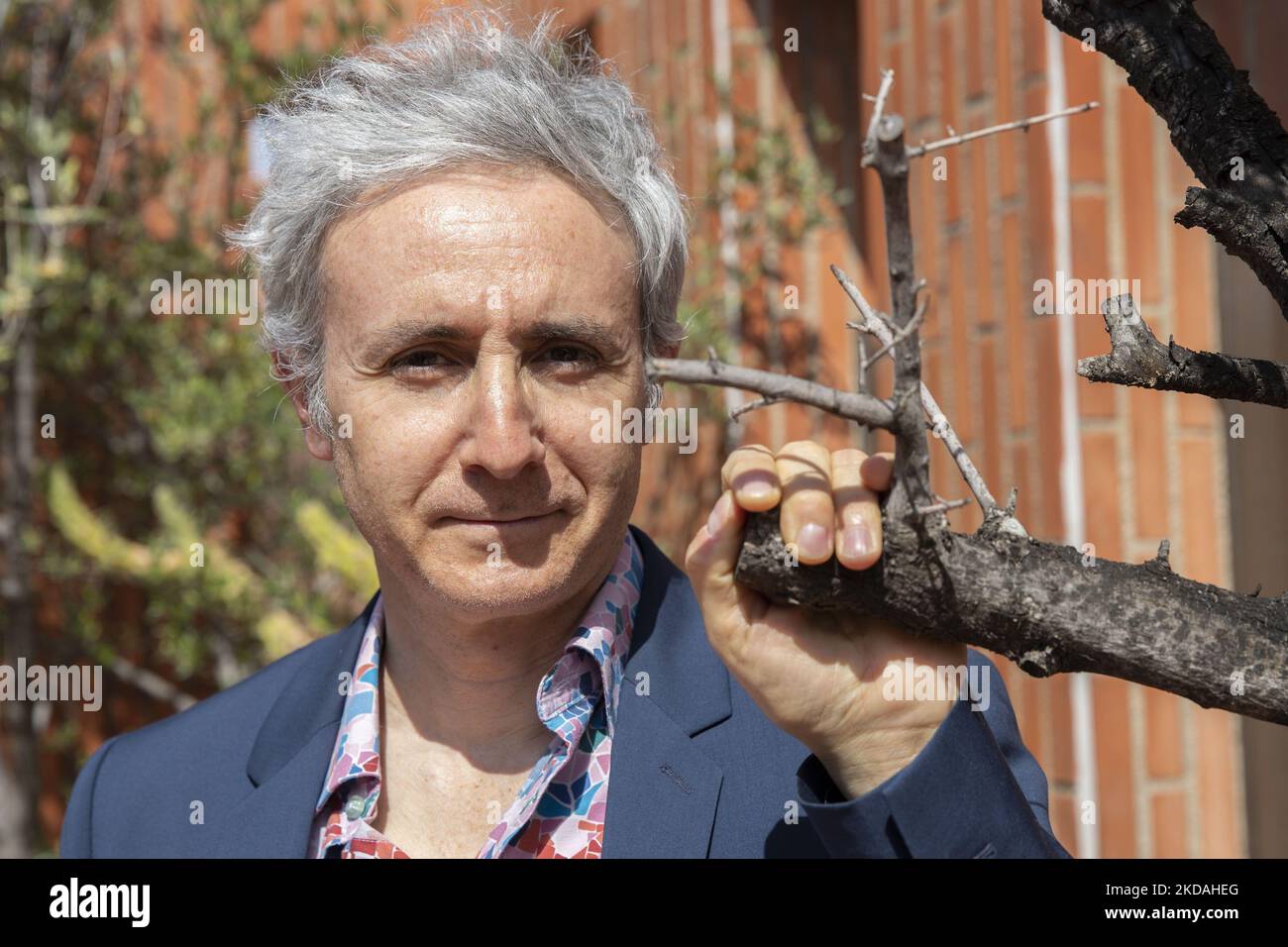 L'historien et écrivain français Ivan Jablonka pose lors de sa visite à