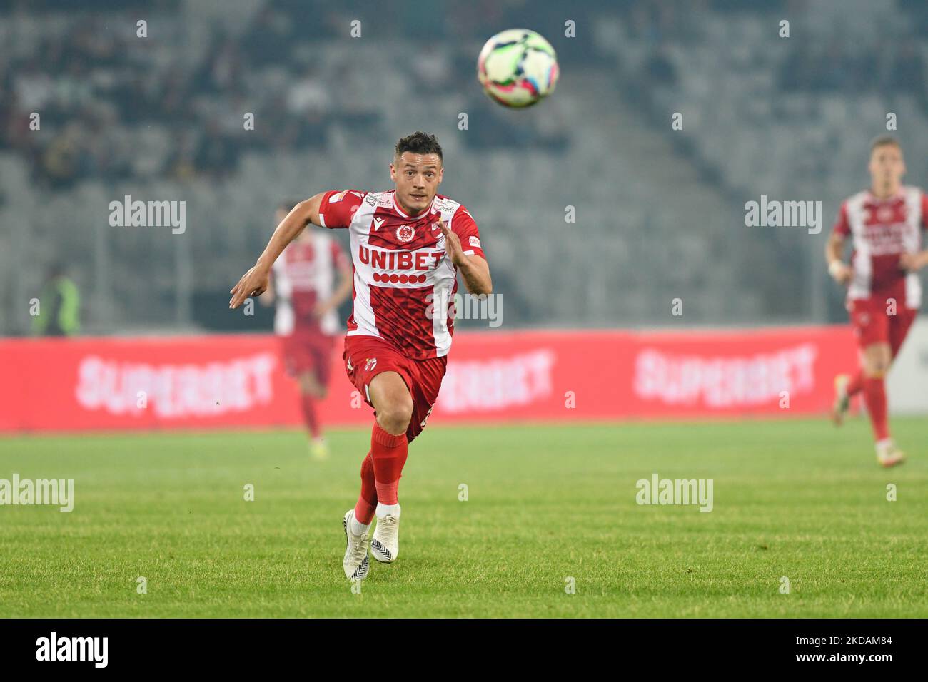 Gabriel Torje de Dinamo Bucuresti en action pendant Universitatea Cluj contre Dinamo Bucuresti, 21 mai 2022, contesté sur le stade Cluj Arena, Cluj Napoca (photo par Flaviu Buboi/NurPhoto) Banque D'Images