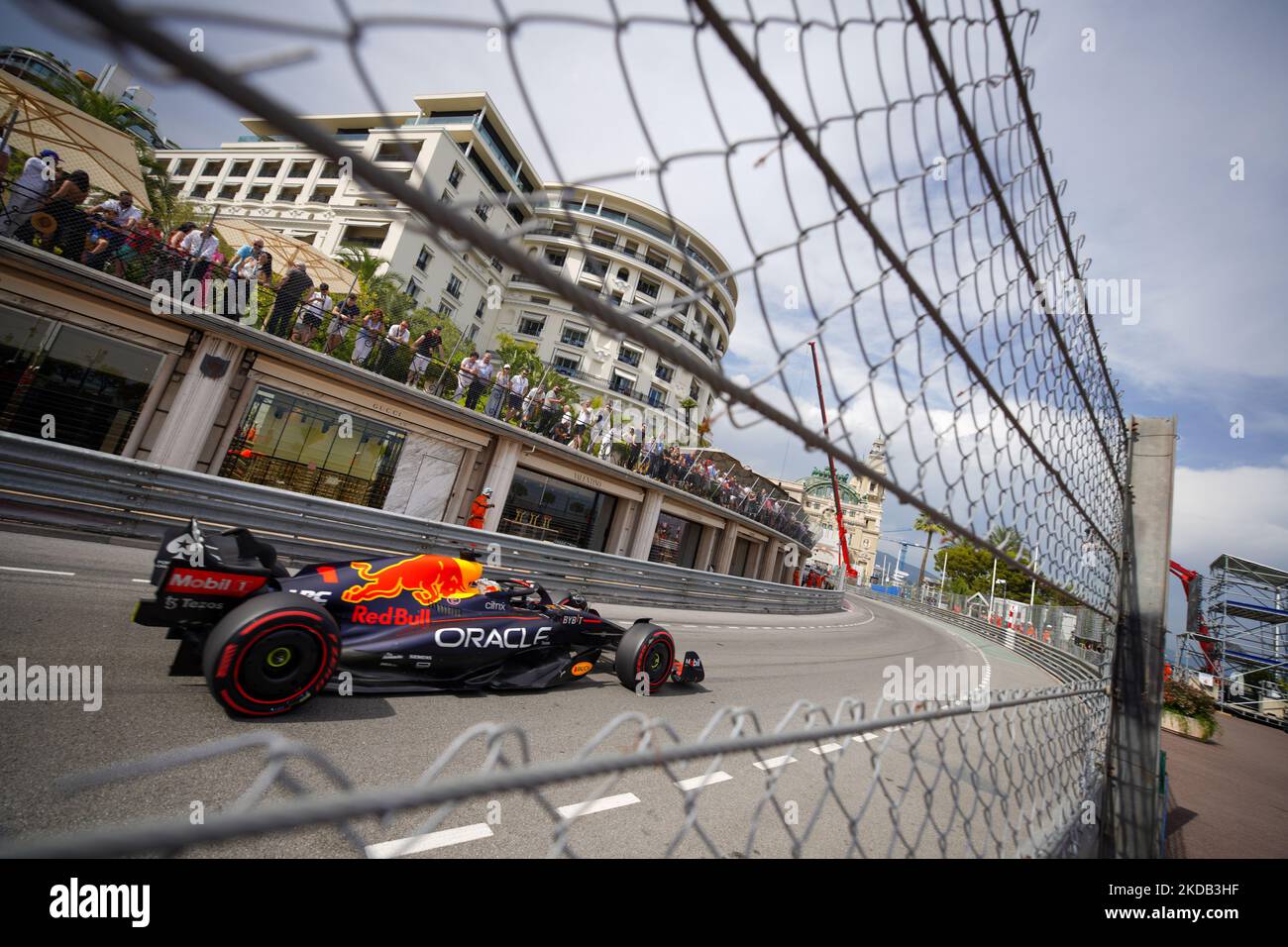 Max Verstappen de Hollande au volant de la (1) Oracle Red Bull Racing RB18 Red Bull RBPTH001 pendant le Grand Prix de Monaco de Formule 1 sur 27-28 mai 2022 à Montecarlo, Monaco. (Photo par Alessio Morgese/NurPhoto) Banque D'Images