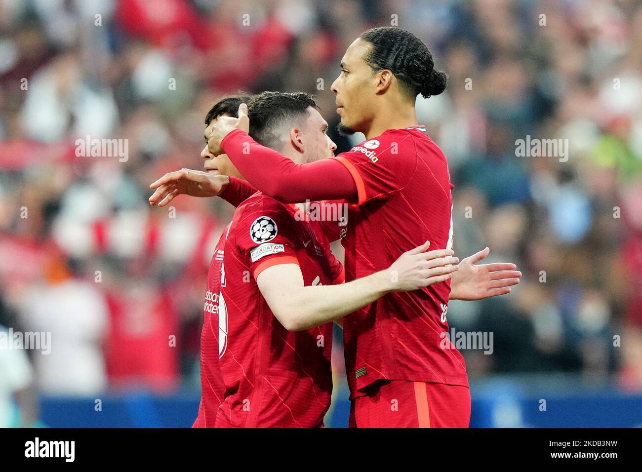 Virgile van Dijk du FC Liverpool lors du match final de la Ligue des champions de l'UEFA entre le FC Liverpool et le FC Real Madrid au Stade de France sur 28 mai 2022 à Paris, France. (Photo de Giuseppe Maffia/NurPhoto) Banque D'Images Virgile van Dijk du FC Liverpool lors du match final de la Ligue des champions de l'UEFA entre le FC Liverpool et le FC Real Madrid au Stade de France sur 28 mai 2022 à Paris, France. (Photo de Giuseppe Maffia/NurPhoto) Banque D'Images