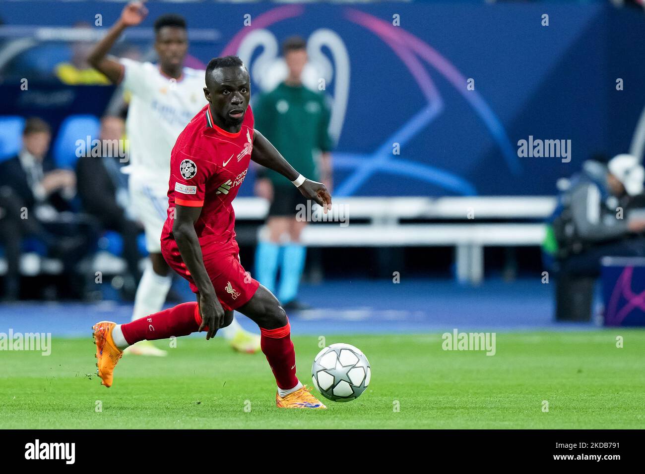 Sadio Mane' du FC Liverpool lors du match final de la Ligue des champions de l'UEFA entre le FC Liverpool et le FC Real Madrid au Stade de France sur 28 mai 2022 à Paris, France. (Photo de Giuseppe Maffia/NurPhoto) Banque D'Images Sadio Mane' du FC Liverpool lors du match final de la Ligue des champions de l'UEFA entre le FC Liverpool et le FC Real Madrid au Stade de France sur 28 mai 2022 à Paris, France. (Photo de Giuseppe Maffia/NurPhoto) Banque D'Images