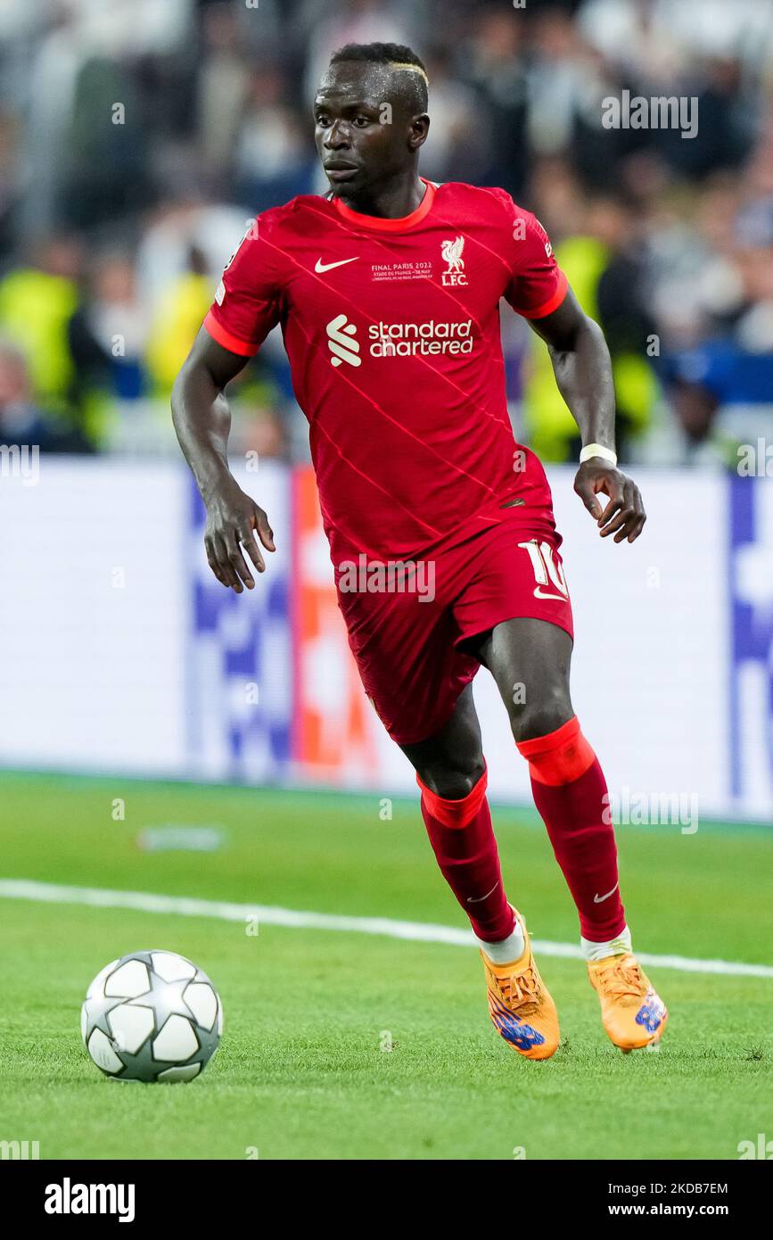 Sadio Mane' du FC Liverpool lors du match final de la Ligue des champions de l'UEFA entre le FC Liverpool et le FC Real Madrid au Stade de France sur 28 mai 2022 à Paris, France. (Photo de Giuseppe Maffia/NurPhoto) Banque D'Images Sadio Mane' du FC Liverpool lors du match final de la Ligue des champions de l'UEFA entre le FC Liverpool et le FC Real Madrid au Stade de France sur 28 mai 2022 à Paris, France. (Photo de Giuseppe Maffia/NurPhoto) Banque D'Images