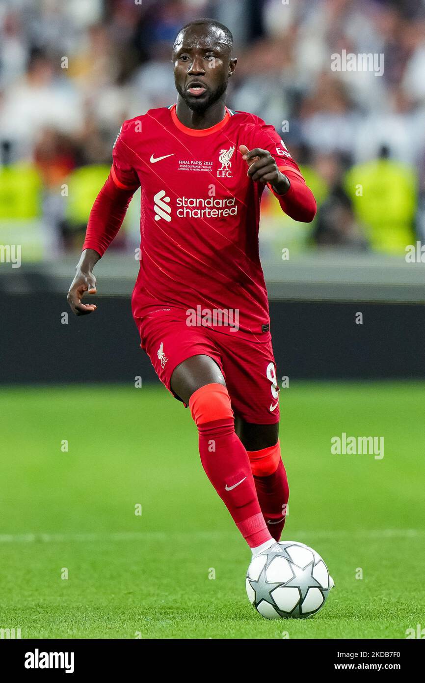 Naby Keita du FC Liverpool lors du match final de la Ligue des champions de l'UEFA entre le FC Liverpool et le FC Real Madrid au Stade de France sur 28 mai 2022 à Paris, France. (Photo de Giuseppe Maffia/NurPhoto) Banque D'Images Naby Keita du FC Liverpool lors du match final de la Ligue des champions de l'UEFA entre le FC Liverpool et le FC Real Madrid au Stade de France sur 28 mai 2022 à Paris, France. (Photo de Giuseppe Maffia/NurPhoto) Banque D'Images