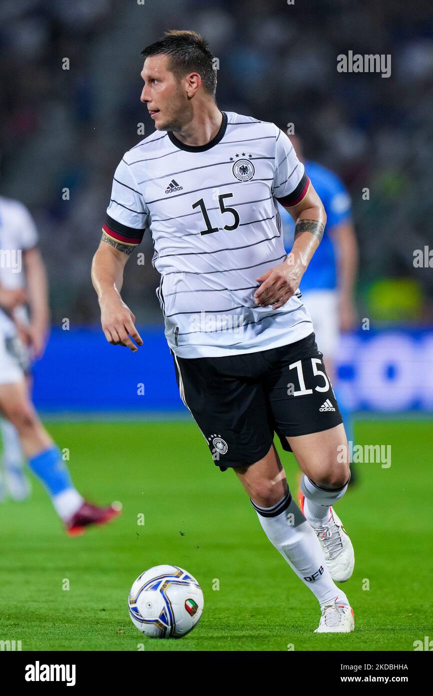 Niklas Sule d'Allemagne lors du match de la Ligue des Nations de l'UEFA entre l'Italie et l'Allemagne au Stadio Renato Dall'Ara, Bologne, Italie, le 4 juin 2022. (Photo de Giuseppe Maffia/NurPhoto) Banque D'Images Niklas Sule d'Allemagne lors du match de la Ligue des Nations de l'UEFA entre l'Italie et l'Allemagne au Stadio Renato Dall'Ara, Bologne, Italie, le 4 juin 2022. (Photo de Giuseppe Maffia/NurPhoto) Banque D'Images