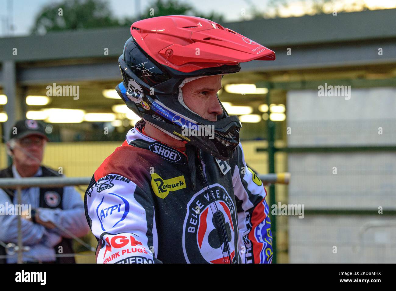 Matej Žagar lors du match SGB Premiership entre Belle vue Aces et Ipswich Witches au National Speedway Stadium, Manchester, le lundi 6th juin 2022. (Photo de Ian Charles/MI News/NurPhoto) Banque D'Images