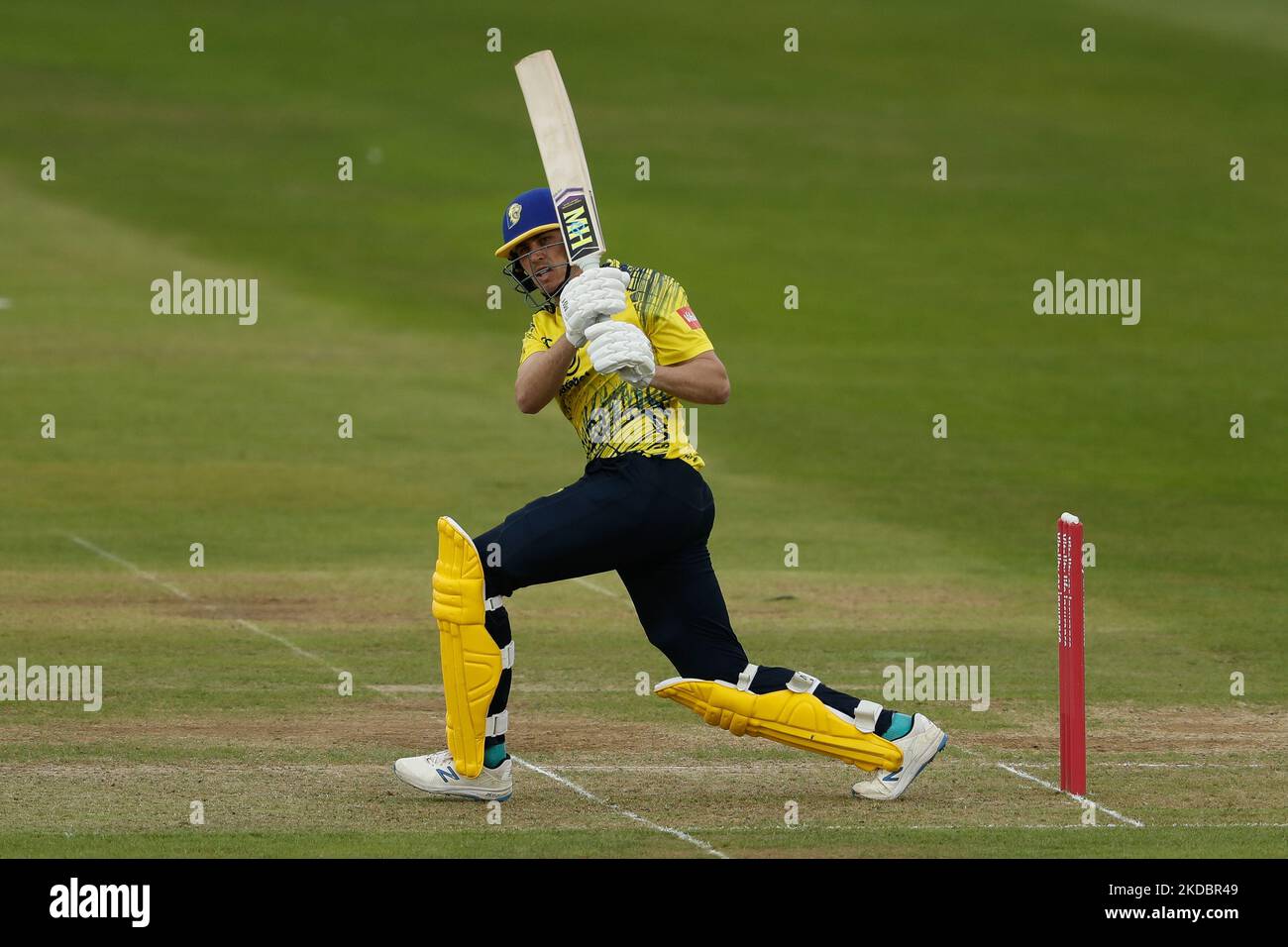 Paul Coughlin de Durham chauves-souris lors du match de Blast Vitality entre le Durham County Cricket Club et les Birmingham Bears au Seat unique Riverside, Chester le Street, le mercredi 8th juin 2022. (Photo de will Matthews/MI News/NurPhoto) Banque D'Images