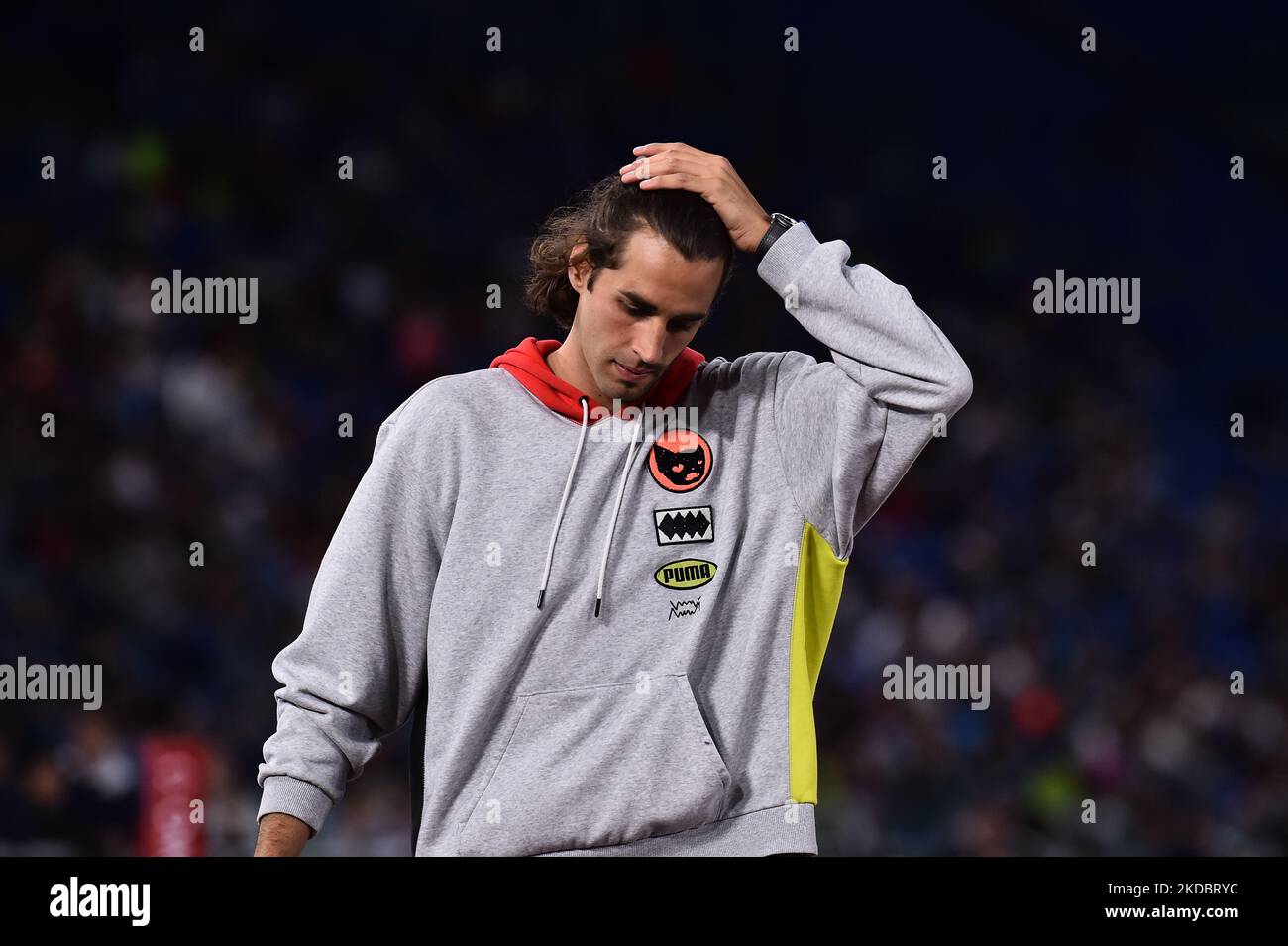 Déçu Gianmarco Tamberi de l'Italie lors de l'IAAF Wanda Diamond League: Golden Gala Pietro Mennea au Stadio Olimpico sur 09 juin 2022 à Rome, Italie (photo de Michele Maraviglia/NurPhoto) Banque D'Images